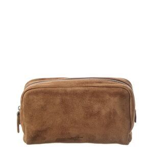 The Row Suede Clutch, Brown